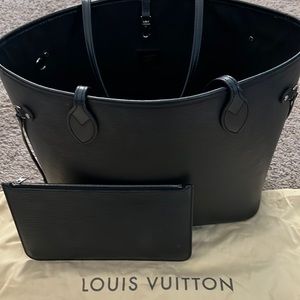 Louis Vuitton Neverfull Mm Black Epi